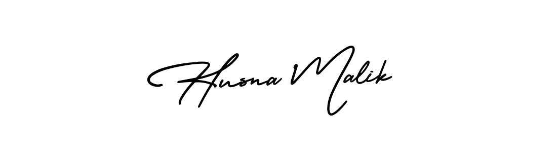 Create a beautiful signature design for name Husna Malik. With this signature (AmerikaSignatureDemo-Regular) fonts, you can make a handwritten signature for free. Husna Malik signature style 3 images and pictures png