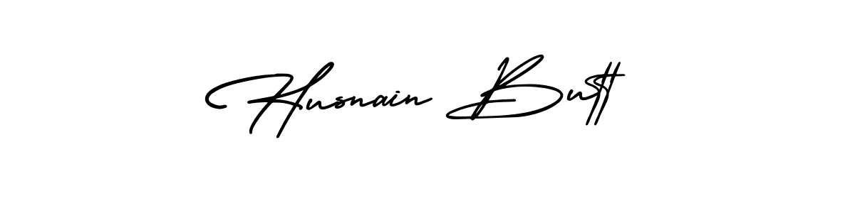 Design your own signature with our free online signature maker. With this signature software, you can create a handwritten (AmerikaSignatureDemo-Regular) signature for name Husnain Butt. Husnain Butt signature style 3 images and pictures png