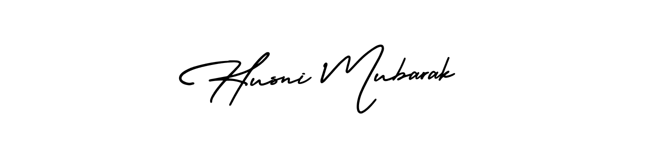 Make a beautiful signature design for name Husni Mubarak. With this signature (AmerikaSignatureDemo-Regular) style, you can create a handwritten signature for free. Husni Mubarak signature style 3 images and pictures png