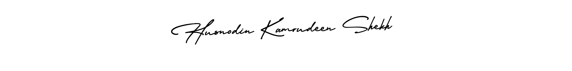 Use a signature maker to create a handwritten signature online. With this signature software, you can design (AmerikaSignatureDemo-Regular) your own signature for name Husnodin Kamrudeen Shekh. Husnodin Kamrudeen Shekh signature style 3 images and pictures png