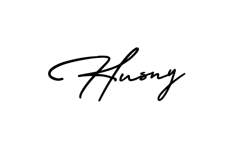 if you are searching for the best signature style for your name Husny. so please give up your signature search. here we have designed multiple signature styles  using AmerikaSignatureDemo-Regular. Husny signature style 3 images and pictures png