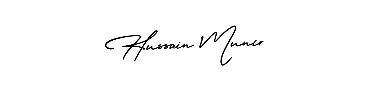 AmerikaSignatureDemo-Regular is a professional signature style that is perfect for those who want to add a touch of class to their signature. It is also a great choice for those who want to make their signature more unique. Get Hussain Munir name to fancy signature for free. Hussain Munir signature style 3 images and pictures png