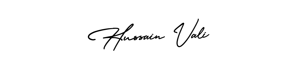 Hussain Vali stylish signature style. Best Handwritten Sign (AmerikaSignatureDemo-Regular) for my name. Handwritten Signature Collection Ideas for my name Hussain Vali. Hussain Vali signature style 3 images and pictures png