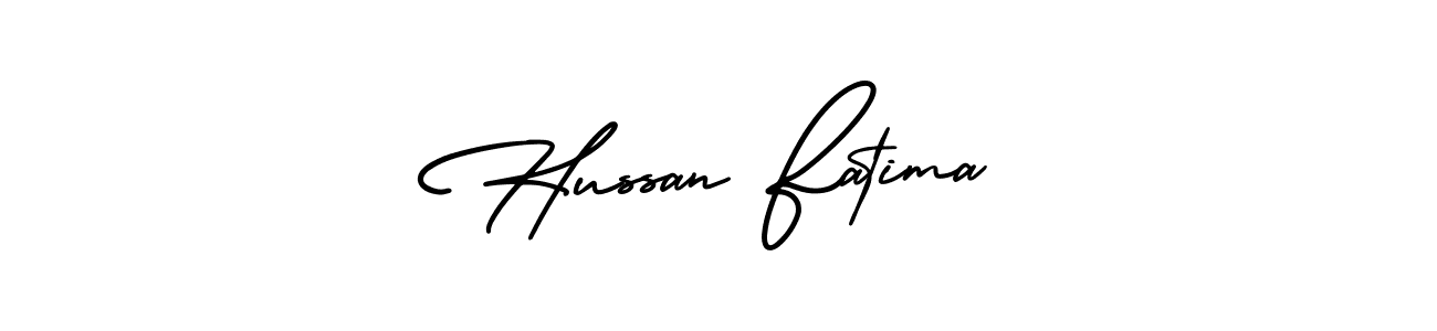 How to Draw Hussan Fatima signature style? AmerikaSignatureDemo-Regular is a latest design signature styles for name Hussan Fatima. Hussan Fatima signature style 3 images and pictures png