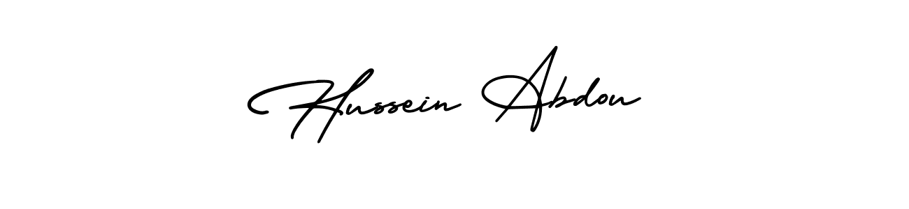 if you are searching for the best signature style for your name Hussein Abdou. so please give up your signature search. here we have designed multiple signature styles  using AmerikaSignatureDemo-Regular. Hussein Abdou signature style 3 images and pictures png