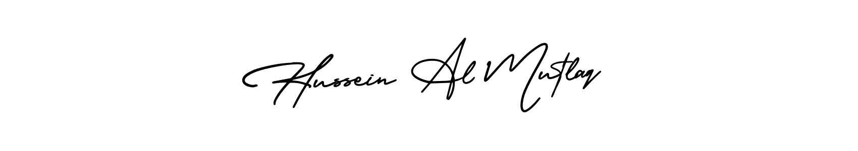 Use a signature maker to create a handwritten signature online. With this signature software, you can design (AmerikaSignatureDemo-Regular) your own signature for name Hussein Al Mutlaq. Hussein Al Mutlaq signature style 3 images and pictures png