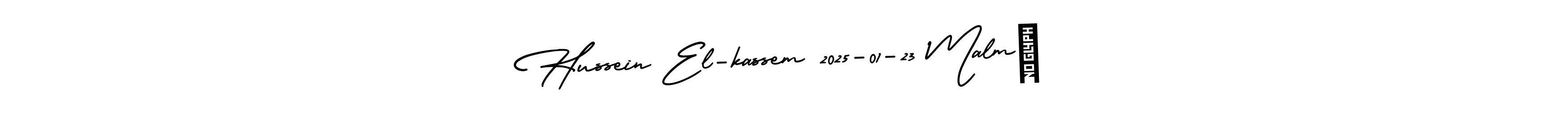 See photos of Hussein El-kassem 2025-01-23 Malmö official signature by Spectra . Check more albums & portfolios. Read reviews & check more about AmerikaSignatureDemo-Regular font. Hussein El-kassem 2025-01-23 Malmö signature style 3 images and pictures png