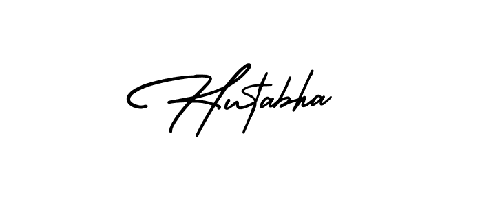 Hutabha stylish signature style. Best Handwritten Sign (AmerikaSignatureDemo-Regular) for my name. Handwritten Signature Collection Ideas for my name Hutabha. Hutabha signature style 3 images and pictures png