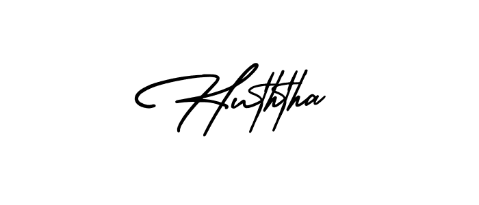 Make a beautiful signature design for name Huththa. With this signature (AmerikaSignatureDemo-Regular) style, you can create a handwritten signature for free. Huththa signature style 3 images and pictures png