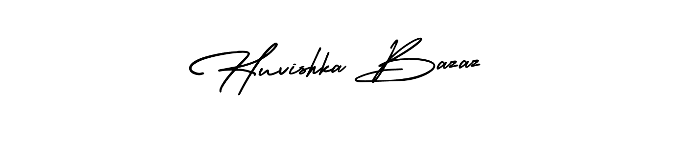 It looks lik you need a new signature style for name Huvishka Bazaz. Design unique handwritten (AmerikaSignatureDemo-Regular) signature with our free signature maker in just a few clicks. Huvishka Bazaz signature style 3 images and pictures png