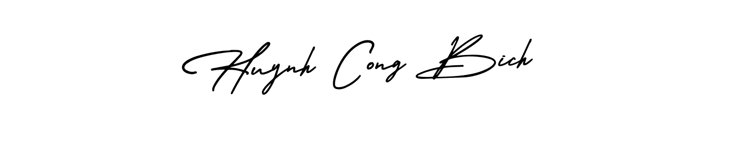 Use a signature maker to create a handwritten signature online. With this signature software, you can design (AmerikaSignatureDemo-Regular) your own signature for name Huynh Cong Bich. Huynh Cong Bich signature style 3 images and pictures png