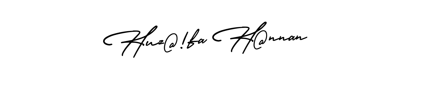 How to make Huz@!fa H@nnan name signature. Use AmerikaSignatureDemo-Regular style for creating short signs online. This is the latest handwritten sign. Huz@!fa H@nnan signature style 3 images and pictures png