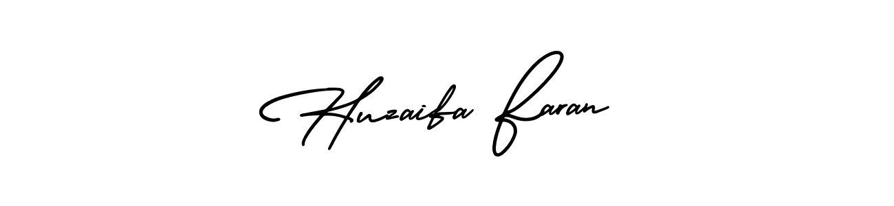 Design your own signature with our free online signature maker. With this signature software, you can create a handwritten (AmerikaSignatureDemo-Regular) signature for name Huzaifa Faran. Huzaifa Faran signature style 3 images and pictures png