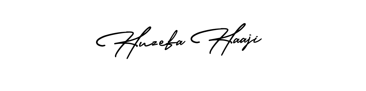 The best way (AmerikaSignatureDemo-Regular) to make a short signature is to pick only two or three words in your name. The name Huzefa Haaji include a total of six letters. For converting this name. Huzefa Haaji signature style 3 images and pictures png