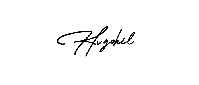Design your own signature with our free online signature maker. With this signature software, you can create a handwritten (AmerikaSignatureDemo-Regular) signature for name Hvgohil. Hvgohil signature style 3 images and pictures png