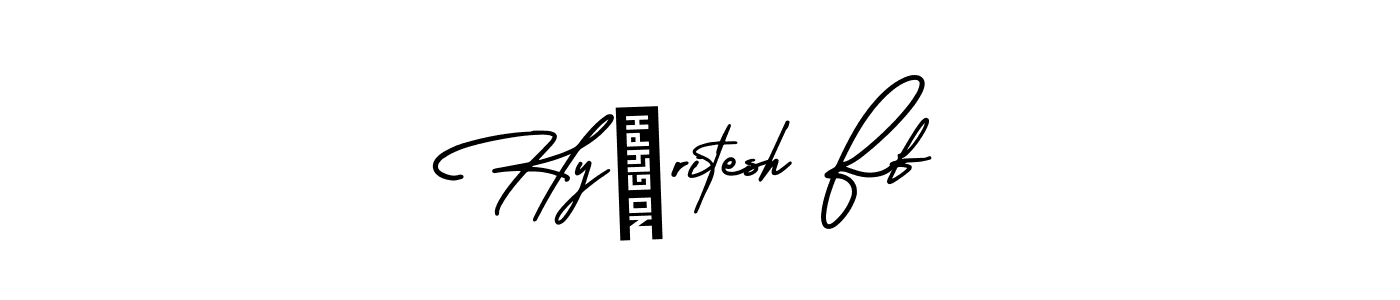 You should practise on your own different ways (AmerikaSignatureDemo-Regular) to write your name (Hy✓ritesh Ff) in signature. don't let someone else do it for you. Hy✓ritesh Ff signature style 3 images and pictures png