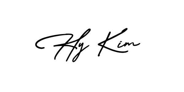 Use a signature maker to create a handwritten signature online. With this signature software, you can design (AmerikaSignatureDemo-Regular) your own signature for name Hy Kim. Hy Kim signature style 3 images and pictures png