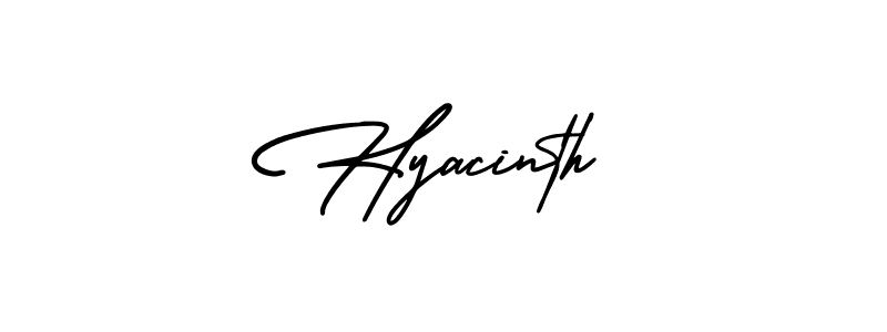 It looks lik you need a new signature style for name Hyacinth. Design unique handwritten (AmerikaSignatureDemo-Regular) signature with our free signature maker in just a few clicks. Hyacinth signature style 3 images and pictures png