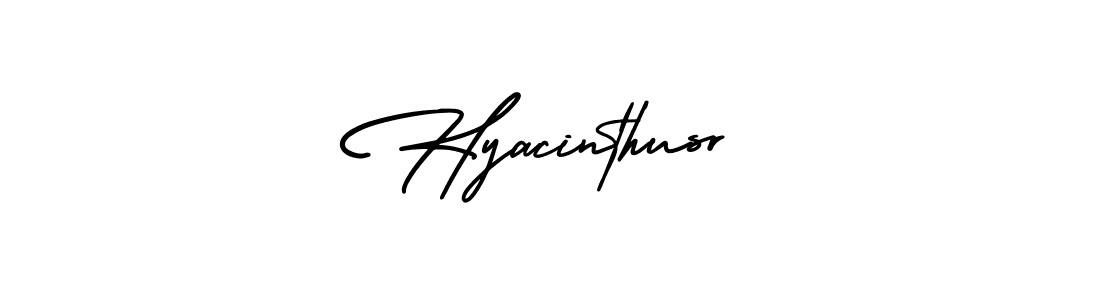 Use a signature maker to create a handwritten signature online. With this signature software, you can design (AmerikaSignatureDemo-Regular) your own signature for name Hyacinthusr. Hyacinthusr signature style 3 images and pictures png