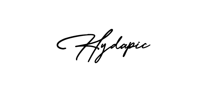 Use a signature maker to create a handwritten signature online. With this signature software, you can design (AmerikaSignatureDemo-Regular) your own signature for name Hydapic. Hydapic signature style 3 images and pictures png