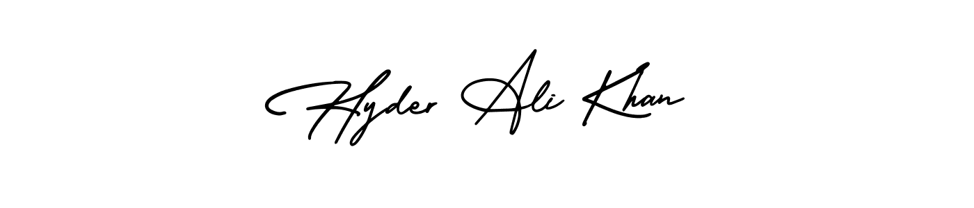Make a beautiful signature design for name Hyder Ali Khan. Use this online signature maker to create a handwritten signature for free. Hyder Ali Khan signature style 3 images and pictures png