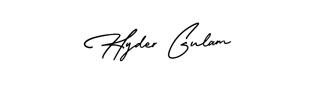 Check out images of Autograph of Hyder Gulam name. Actor Hyder Gulam Signature Style. AmerikaSignatureDemo-Regular is a professional sign style online. Hyder Gulam signature style 3 images and pictures png