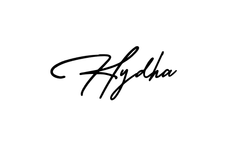 Make a beautiful signature design for name Hydha. With this signature (AmerikaSignatureDemo-Regular) style, you can create a handwritten signature for free. Hydha signature style 3 images and pictures png