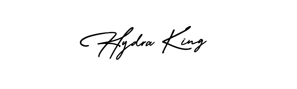 How to make Hydra King name signature. Use AmerikaSignatureDemo-Regular style for creating short signs online. This is the latest handwritten sign. Hydra King signature style 3 images and pictures png