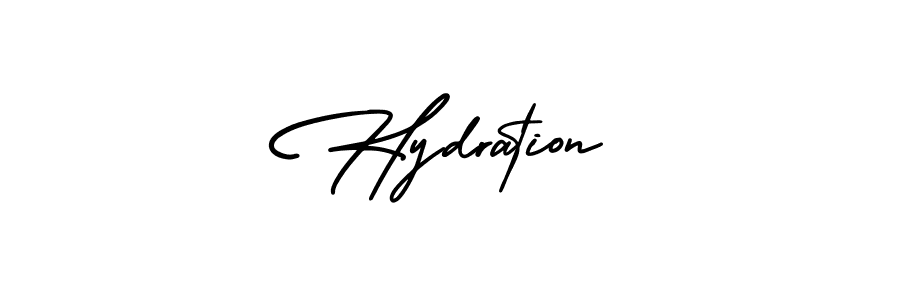 Make a beautiful signature design for name Hydration. With this signature (AmerikaSignatureDemo-Regular) style, you can create a handwritten signature for free. Hydration signature style 3 images and pictures png