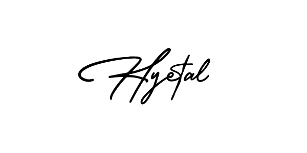 Create a beautiful signature design for name Hyetal. With this signature (AmerikaSignatureDemo-Regular) fonts, you can make a handwritten signature for free. Hyetal signature style 3 images and pictures png