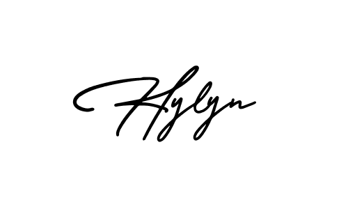 It looks lik you need a new signature style for name Hylyn. Design unique handwritten (AmerikaSignatureDemo-Regular) signature with our free signature maker in just a few clicks. Hylyn signature style 3 images and pictures png