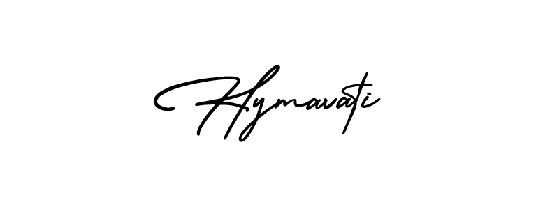 Also we have Hymavati name is the best signature style. Create professional handwritten signature collection using AmerikaSignatureDemo-Regular autograph style. Hymavati signature style 3 images and pictures png