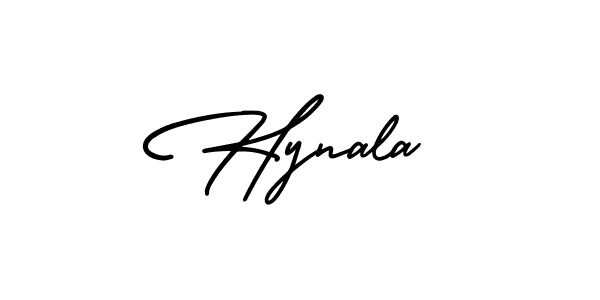 Create a beautiful signature design for name Hynala. With this signature (AmerikaSignatureDemo-Regular) fonts, you can make a handwritten signature for free. Hynala signature style 3 images and pictures png