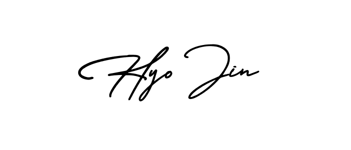 Similarly AmerikaSignatureDemo-Regular is the best handwritten signature design. Signature creator online .You can use it as an online autograph creator for name Hyo Jin. Hyo Jin signature style 3 images and pictures png
