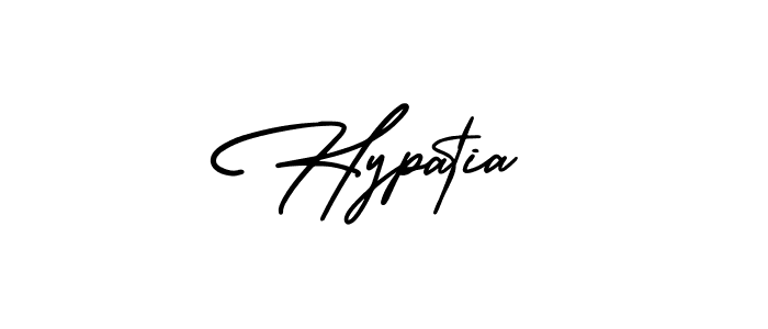 How to make Hypatia name signature. Use AmerikaSignatureDemo-Regular style for creating short signs online. This is the latest handwritten sign. Hypatia signature style 3 images and pictures png