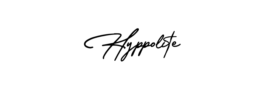Make a beautiful signature design for name Hyppolite. With this signature (AmerikaSignatureDemo-Regular) style, you can create a handwritten signature for free. Hyppolite signature style 3 images and pictures png