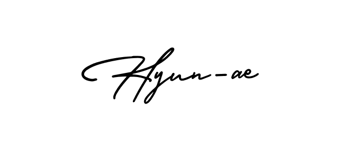 Use a signature maker to create a handwritten signature online. With this signature software, you can design (AmerikaSignatureDemo-Regular) your own signature for name Hyun-ae. Hyun-ae signature style 3 images and pictures png