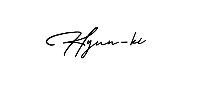 Design your own signature with our free online signature maker. With this signature software, you can create a handwritten (AmerikaSignatureDemo-Regular) signature for name Hyun-ki. Hyun-ki signature style 3 images and pictures png