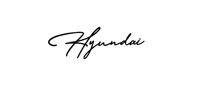 Make a beautiful signature design for name Hyundai. With this signature (AmerikaSignatureDemo-Regular) style, you can create a handwritten signature for free. Hyundai signature style 3 images and pictures png
