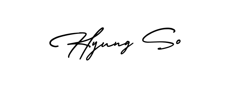 Also we have Hyung So name is the best signature style. Create professional handwritten signature collection using AmerikaSignatureDemo-Regular autograph style. Hyung So signature style 3 images and pictures png