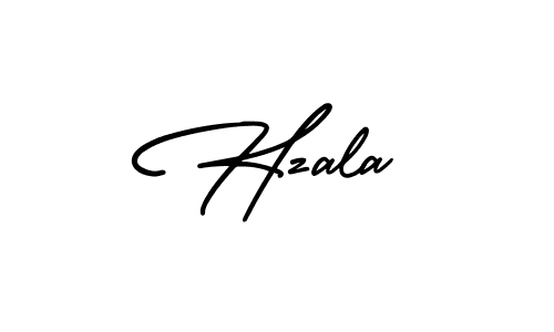 Create a beautiful signature design for name Hzala. With this signature (AmerikaSignatureDemo-Regular) fonts, you can make a handwritten signature for free. Hzala signature style 3 images and pictures png