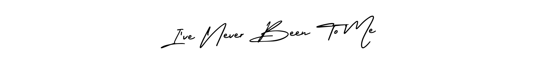 Also we have I’ve Never Been To Me name is the best signature style. Create professional handwritten signature collection using AmerikaSignatureDemo-Regular autograph style. I’ve Never Been To Me signature style 3 images and pictures png