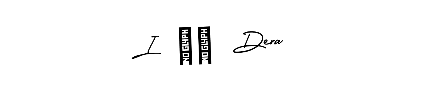 Also we have I  ❤️  Dera name is the best signature style. Create professional handwritten signature collection using AmerikaSignatureDemo-Regular autograph style. I  ❤️  Dera signature style 3 images and pictures png