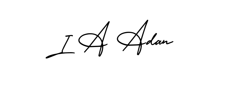 Make a short I A Adan signature style. Manage your documents anywhere anytime using AmerikaSignatureDemo-Regular. Create and add eSignatures, submit forms, share and send files easily. I A Adan signature style 3 images and pictures png