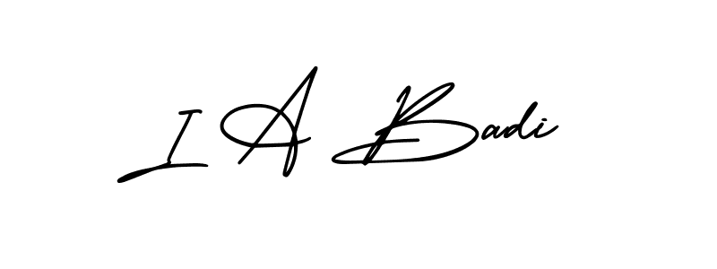 You can use this online signature creator to create a handwritten signature for the name I A Badi. This is the best online autograph maker. I A Badi signature style 3 images and pictures png