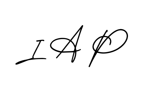 How to make I A P signature? AmerikaSignatureDemo-Regular is a professional autograph style. Create handwritten signature for I A P name. I A P signature style 3 images and pictures png