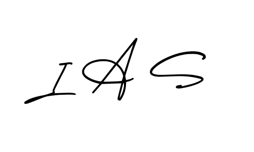 Make a beautiful signature design for name I A S. With this signature (AmerikaSignatureDemo-Regular) style, you can create a handwritten signature for free. I A S signature style 3 images and pictures png