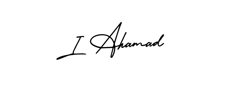 Make a beautiful signature design for name I Ahamad. Use this online signature maker to create a handwritten signature for free. I Ahamad signature style 3 images and pictures png