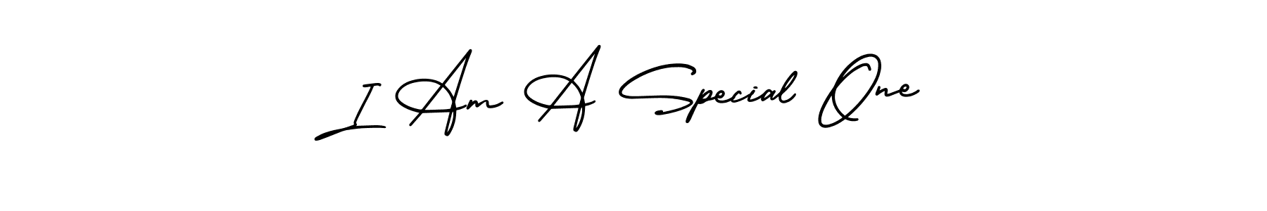 Create a beautiful signature design for name I Am A Special One. With this signature (AmerikaSignatureDemo-Regular) fonts, you can make a handwritten signature for free. I Am A Special One signature style 3 images and pictures png