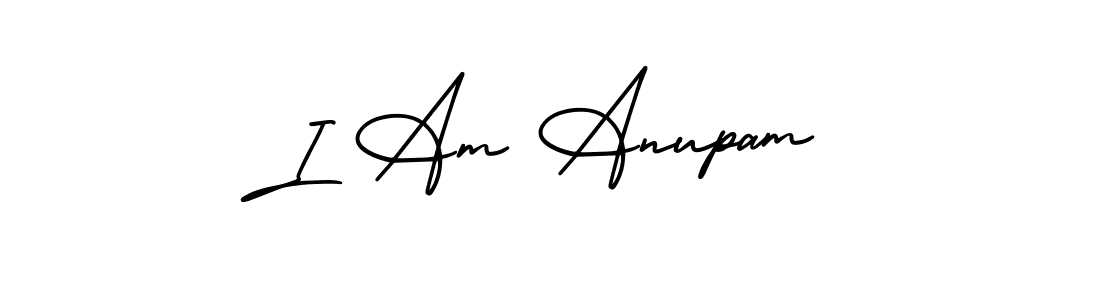 if you are searching for the best signature style for your name I Am Anupam. so please give up your signature search. here we have designed multiple signature styles  using AmerikaSignatureDemo-Regular. I Am Anupam signature style 3 images and pictures png